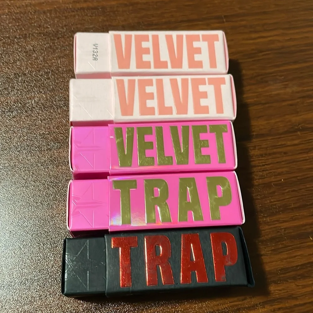 Jeffree Star Velvet Trap lipstick 5 piece bundle Nwbox